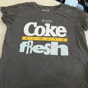 coca-cola lucky brand graphic tee